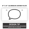 2" X 4" Aluminum License Plate  Thumbnail