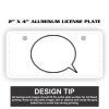 2" X 4" Aluminum License Plate  Thumbnail