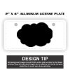 2" X 4" Aluminum License Plate  Thumbnail