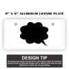 2" X 4" Aluminum License Plate  Thumbnail