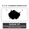 2" X 4" Aluminum License Plate  Thumbnail
