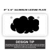 2" X 4" Aluminum License Plate  Thumbnail