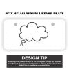 2" X 4" Aluminum License Plate  Thumbnail
