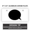 2" X 4" Aluminum License Plate  Thumbnail