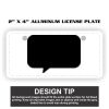 2" X 4" Aluminum License Plate  Thumbnail
