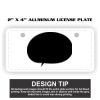 2" X 4" Aluminum License Plate  Thumbnail