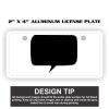 2" X 4" Aluminum License Plate  Thumbnail