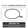 2" X 4" Aluminum License Plate  Thumbnail