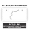 2" X 4" Aluminum License Plate  Thumbnail