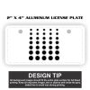 2" X 4" Aluminum License Plate  Thumbnail