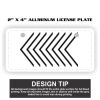 2" X 4" Aluminum License Plate  Thumbnail