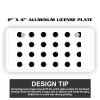 2" X 4" Aluminum License Plate  Thumbnail