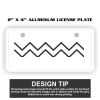 2" X 4" Aluminum License Plate  Thumbnail
