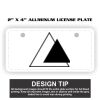 2" X 4" Aluminum License Plate  Thumbnail