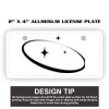 2" X 4" Aluminum License Plate  Thumbnail