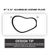 2" X 4" Aluminum License Plate  Thumbnail