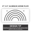 2" X 4" Aluminum License Plate  Thumbnail