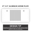 2" X 4" Aluminum License Plate  Thumbnail