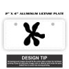 2" X 4" Aluminum License Plate  Thumbnail