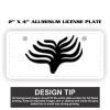 2" X 4" Aluminum License Plate  Thumbnail