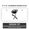 2" X 4" Aluminum License Plate  Thumbnail