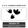 2" X 4" Aluminum License Plate  Thumbnail