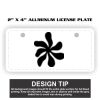 2" X 4" Aluminum License Plate  Thumbnail