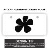 2" X 4" Aluminum License Plate  Thumbnail