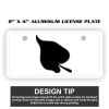 2" X 4" Aluminum License Plate  Thumbnail