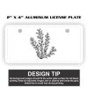 2" X 4" Aluminum License Plate  Thumbnail