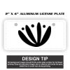2" X 4" Aluminum License Plate  Thumbnail