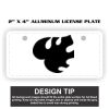 2" X 4" Aluminum License Plate  Thumbnail