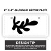 2" X 4" Aluminum License Plate  Thumbnail