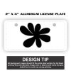 2" X 4" Aluminum License Plate  Thumbnail