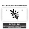 2" X 4" Aluminum License Plate  Thumbnail