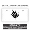2" X 4" Aluminum License Plate  Thumbnail