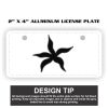 2" X 4" Aluminum License Plate  Thumbnail