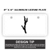 2" X 4" Aluminum License Plate  Thumbnail