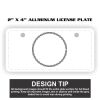 2" X 4" Aluminum License Plate  Thumbnail