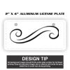 2" X 4" Aluminum License Plate  Thumbnail