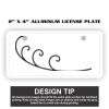 2" X 4" Aluminum License Plate  Thumbnail