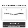 2" X 4" Aluminum License Plate  Thumbnail