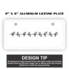 2" X 4" Aluminum License Plate  Thumbnail