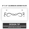 2" X 4" Aluminum License Plate  Thumbnail
