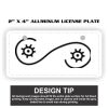 2" X 4" Aluminum License Plate  Thumbnail