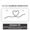 2" X 4" Aluminum License Plate  Thumbnail