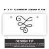 2" X 4" Aluminum License Plate  Thumbnail