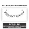 2" X 4" Aluminum License Plate  Thumbnail