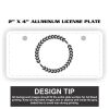 2" X 4" Aluminum License Plate  Thumbnail