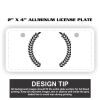 2" X 4" Aluminum License Plate  Thumbnail